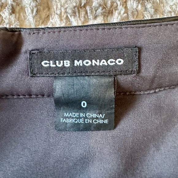 Club Monaco faux leather miniskirt - Picture 6 of 6